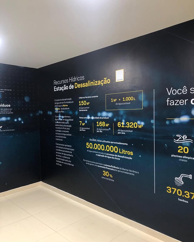 Adesivação em ambiente interno